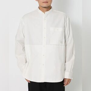 Snow Peak Stand Collar Button Down Shirt